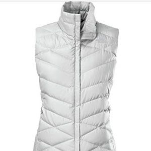 White North Face down vest